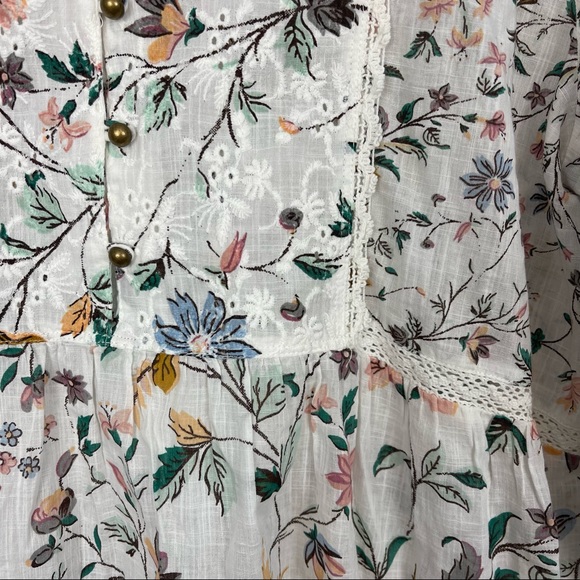 ANTHROPOLOGIE Ginevra Floral Lace Eyelet Blouse - Picture 6 of 10